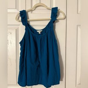 5/$25 Terra & Sky Teal 100% Cotton Tank Top